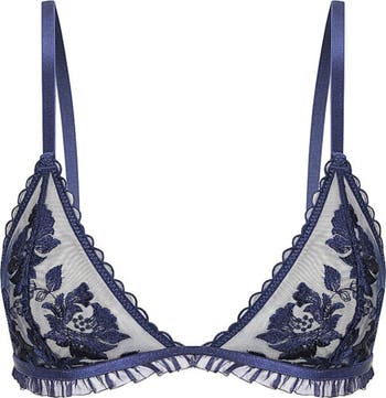 Annabelle Embroidered Mesh Bralette