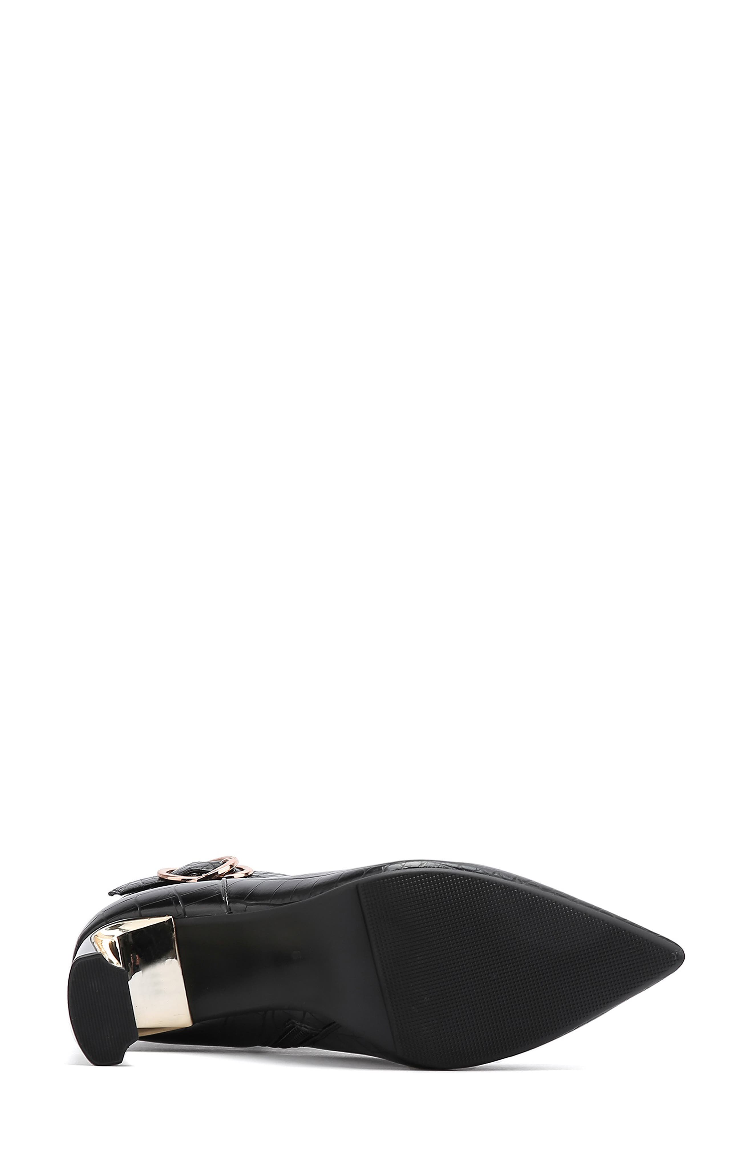 NINETY UNION Groovy Croc Embossed Boot, Alternate, color, Black