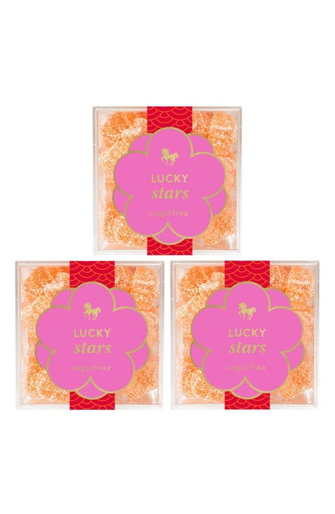 Lunar New Year Set of 3 Lucky Stars Candy Cubes