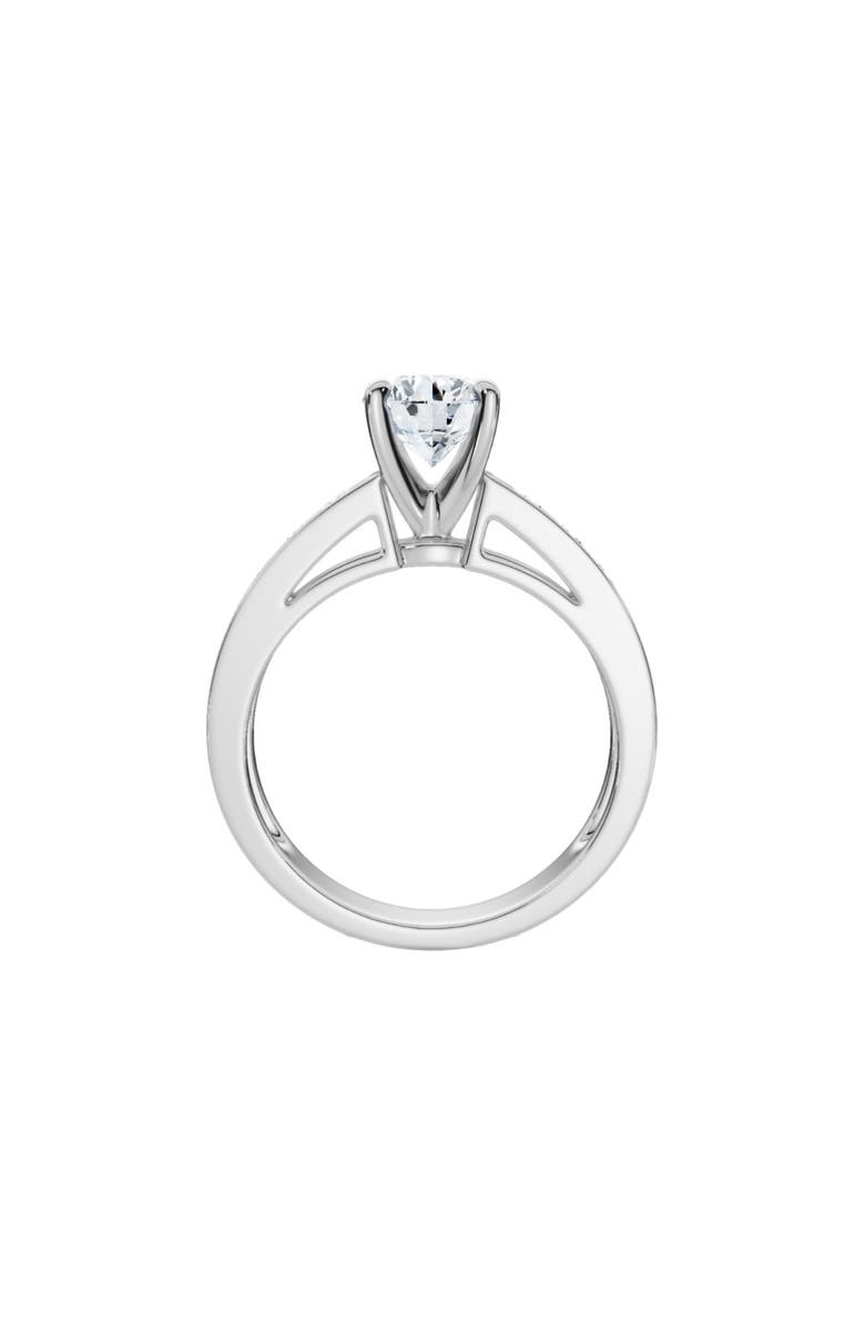 Bliss Diamond Certified 3 Ct Diamond Engagement Ring Cathedral Lab Grown, Alternate, color, 14K White Gold