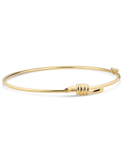 Devata Love Knot Bangle Bracelet In Gold