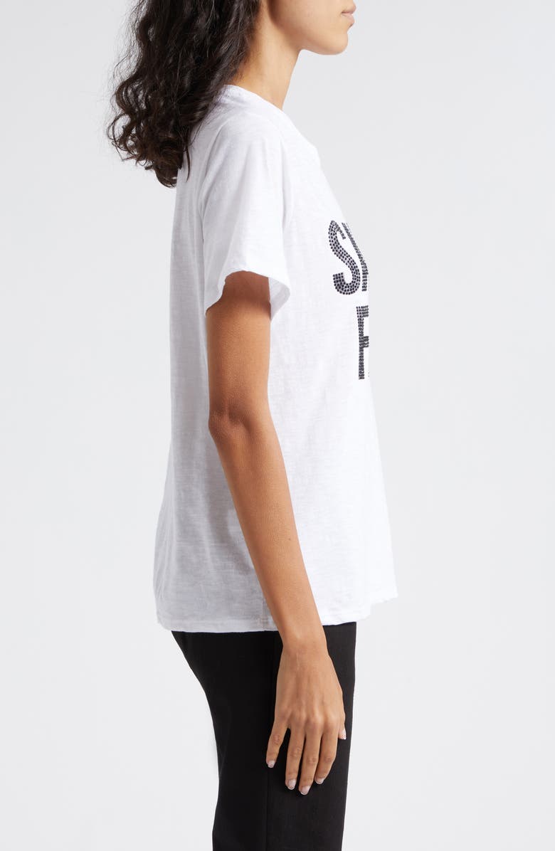 Cinq à Sept Savoir Farie Rhinestone T-Shirt, Alternate, color,