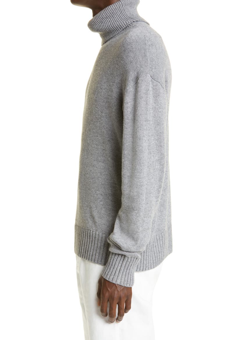 Men's Turtleneck Sweater, Alternate, color, MEDIUM GREY M