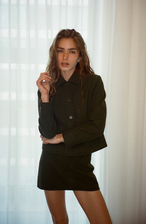 All My Love Daisy Jacket In Green