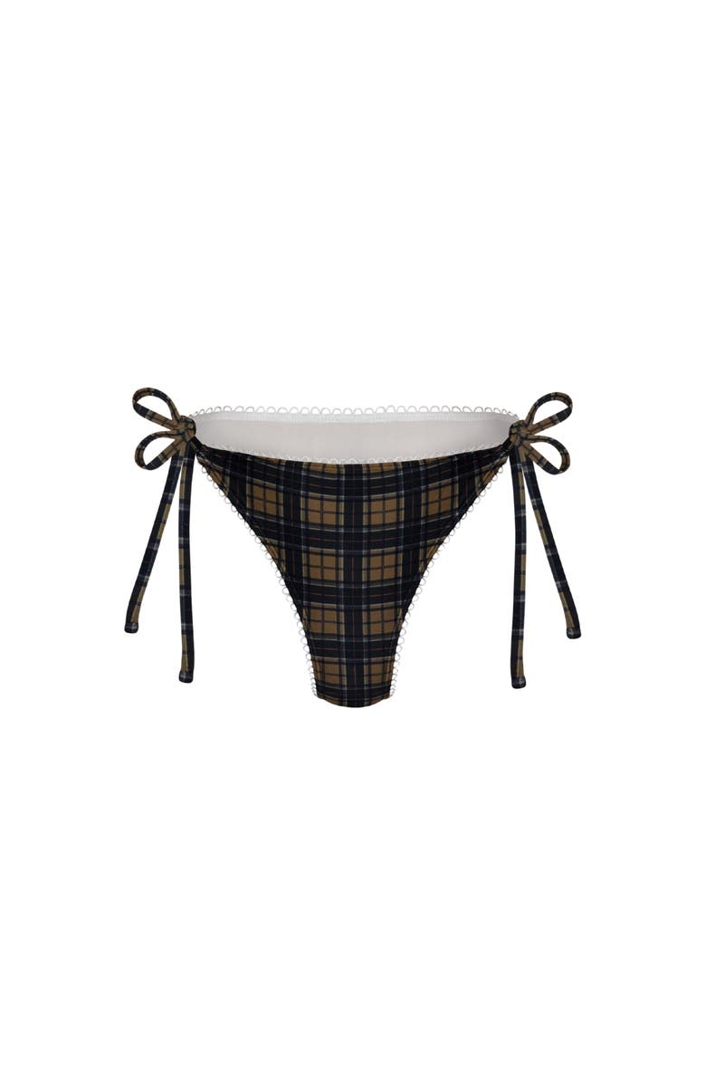 Oddli Bikini Bottom, Main, color, Dark Green Plaid