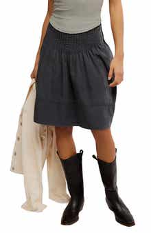 Free People Peyton Pintuck Pleat Midi Skirt