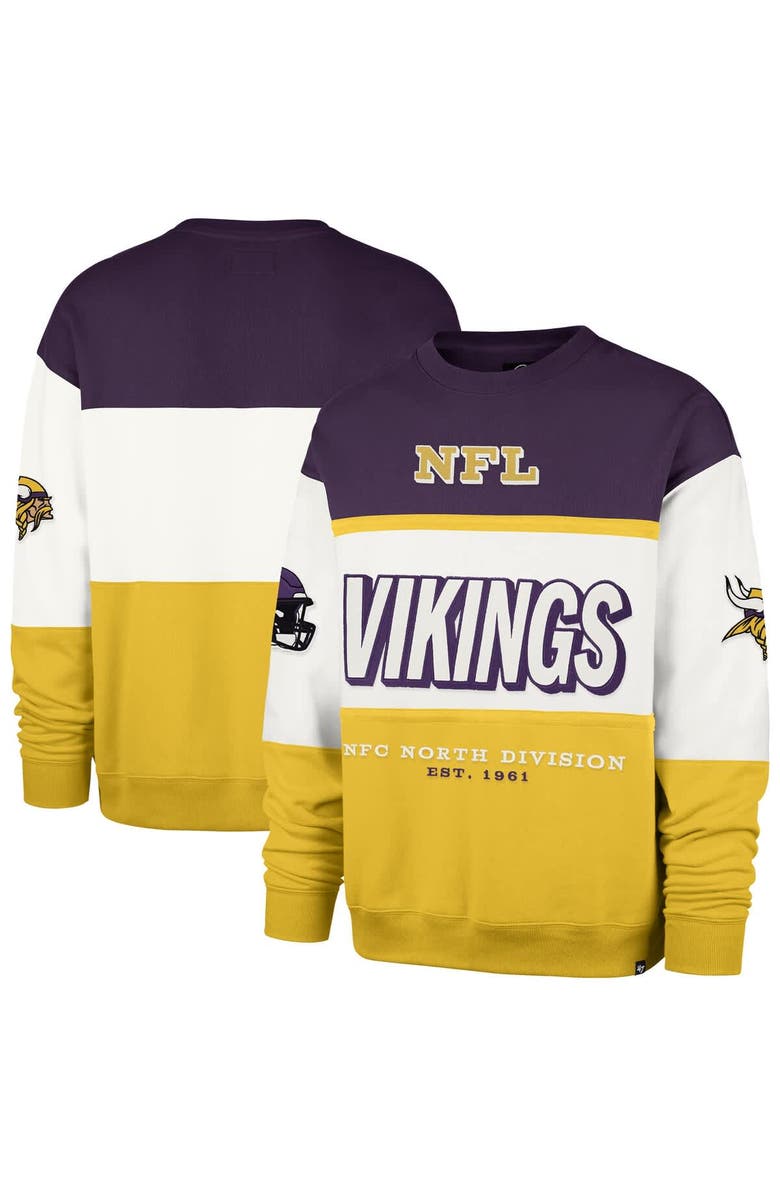 
47 Men
s 
47 Purple/Gold Minnesota Vikings Breeze Maximalist Sweatshirt, Main, color, Purple