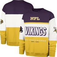'47 Men's '47 Purple/Gold Minnesota Vikings Breeze Maximalist Sweatshirt
