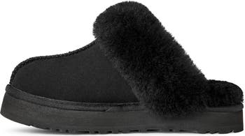 Kids' Disquette Genuine Shearling Trim Slipper