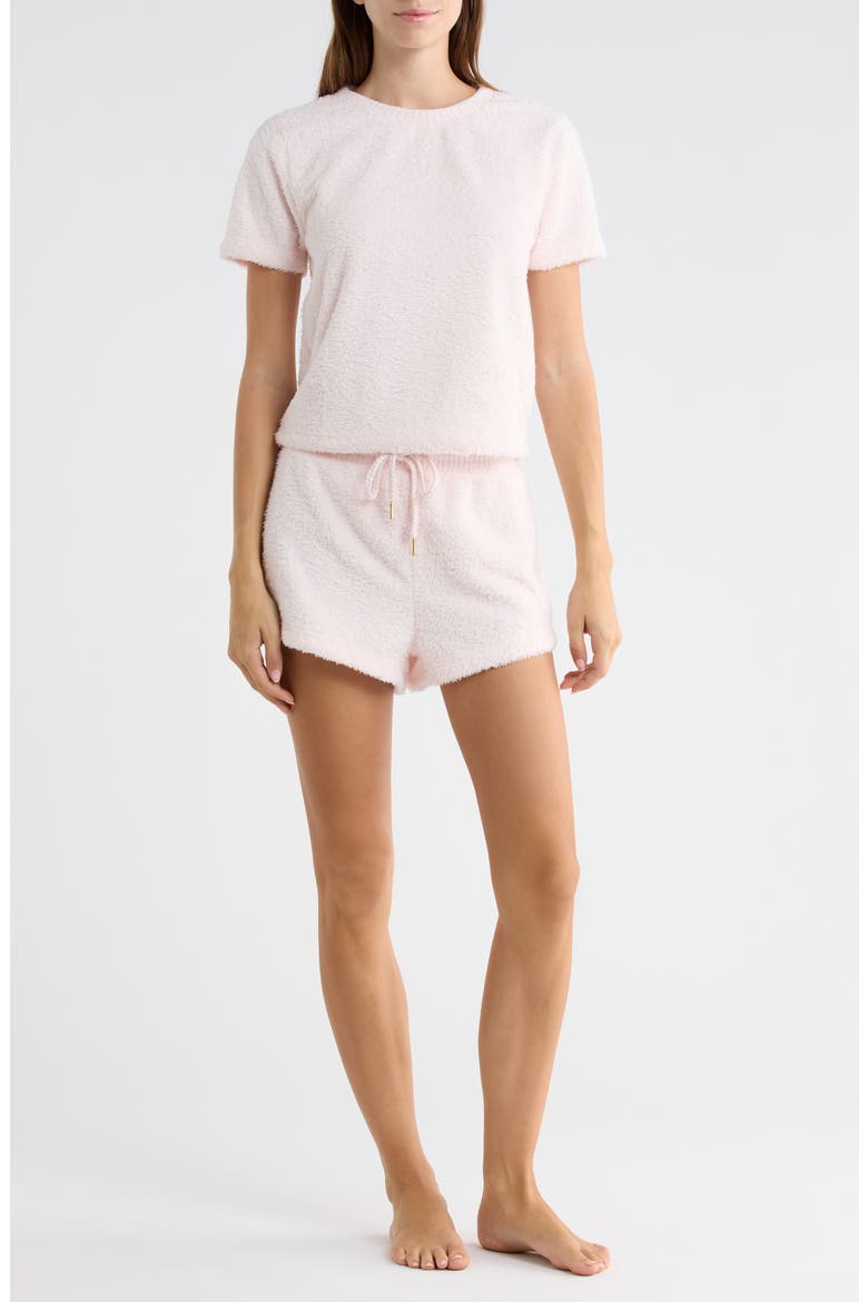 Lounge Day Tee & Shorts Pajama Set, Main, color, BALLET PINK