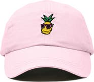 Dalix Pineapple Embroidered Dad Hat