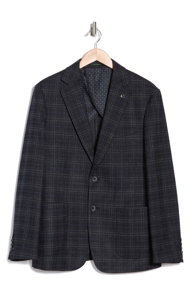 TOM BAINE Performance Sport Coat, Alternate, color, Charcoal