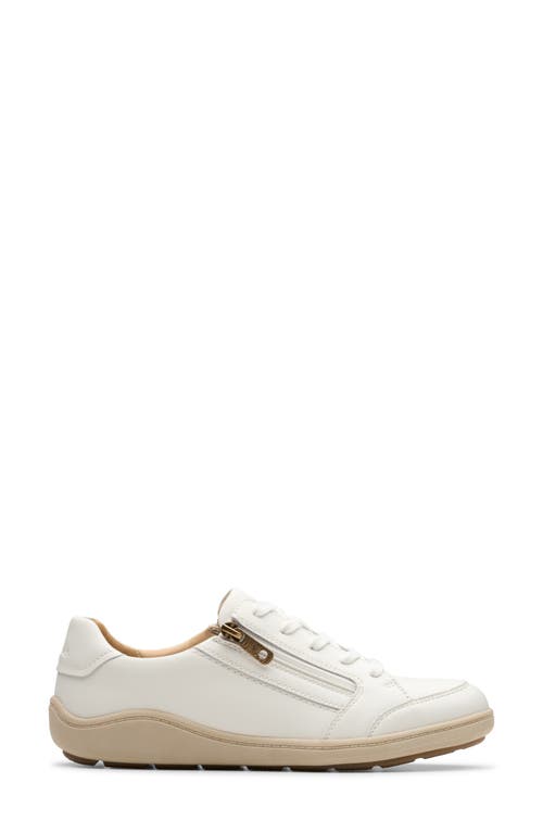 Clarks Women's Bryianne Bayla Round Toe Sneakers In White