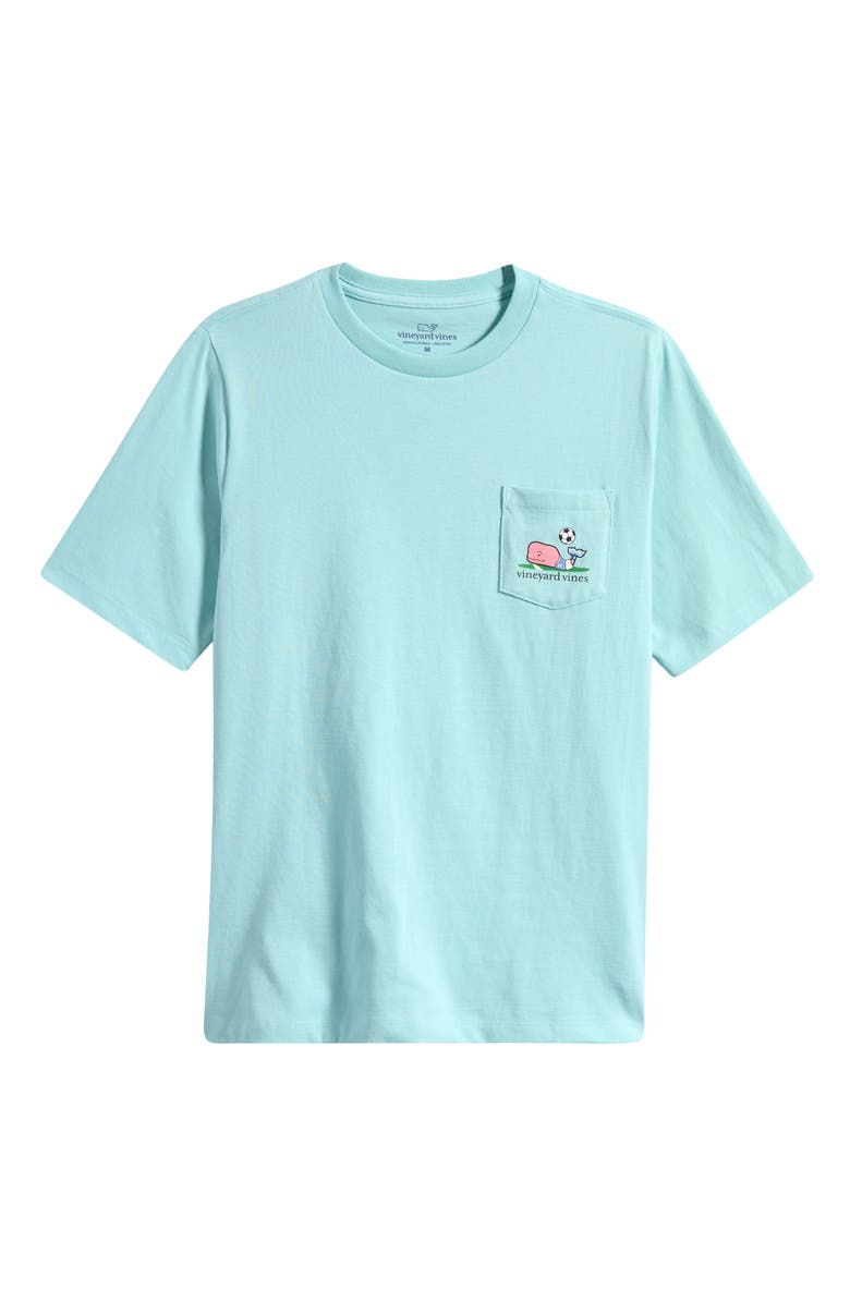 vineyard vines Kids' Soccer Whale Cotton Graphic Pocket T-Shirt, Main, color, 