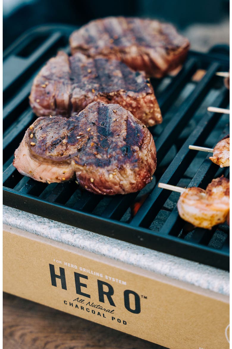 Hero™ Portable Charcoal Pod Grilling System, Alternate, color, MULTI