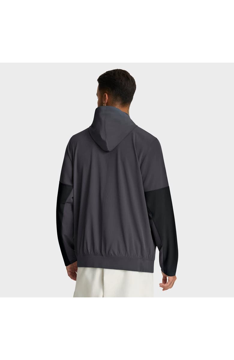 Nike Men's Nike Anthracite Cleveland Browns Sideline Anorak Half-Zip Hoodie Jacket, Alternate, color, Anthracite