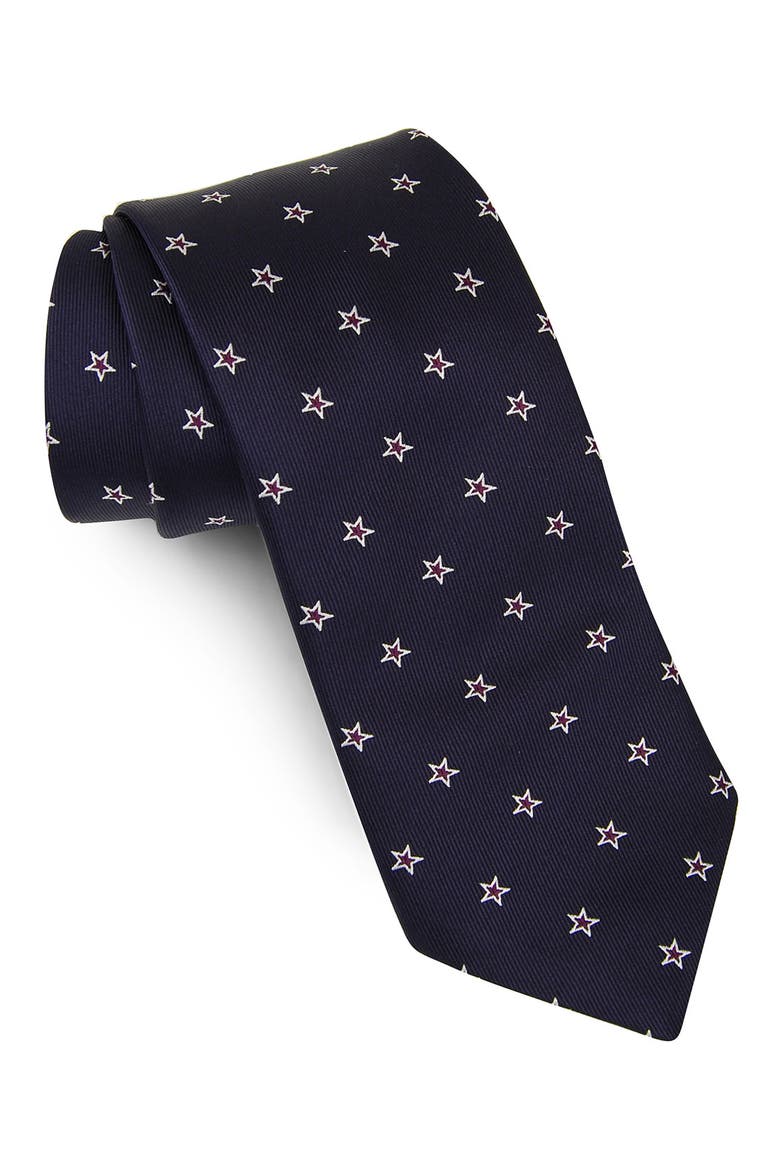 Silk Tie, Main, color, NAVY