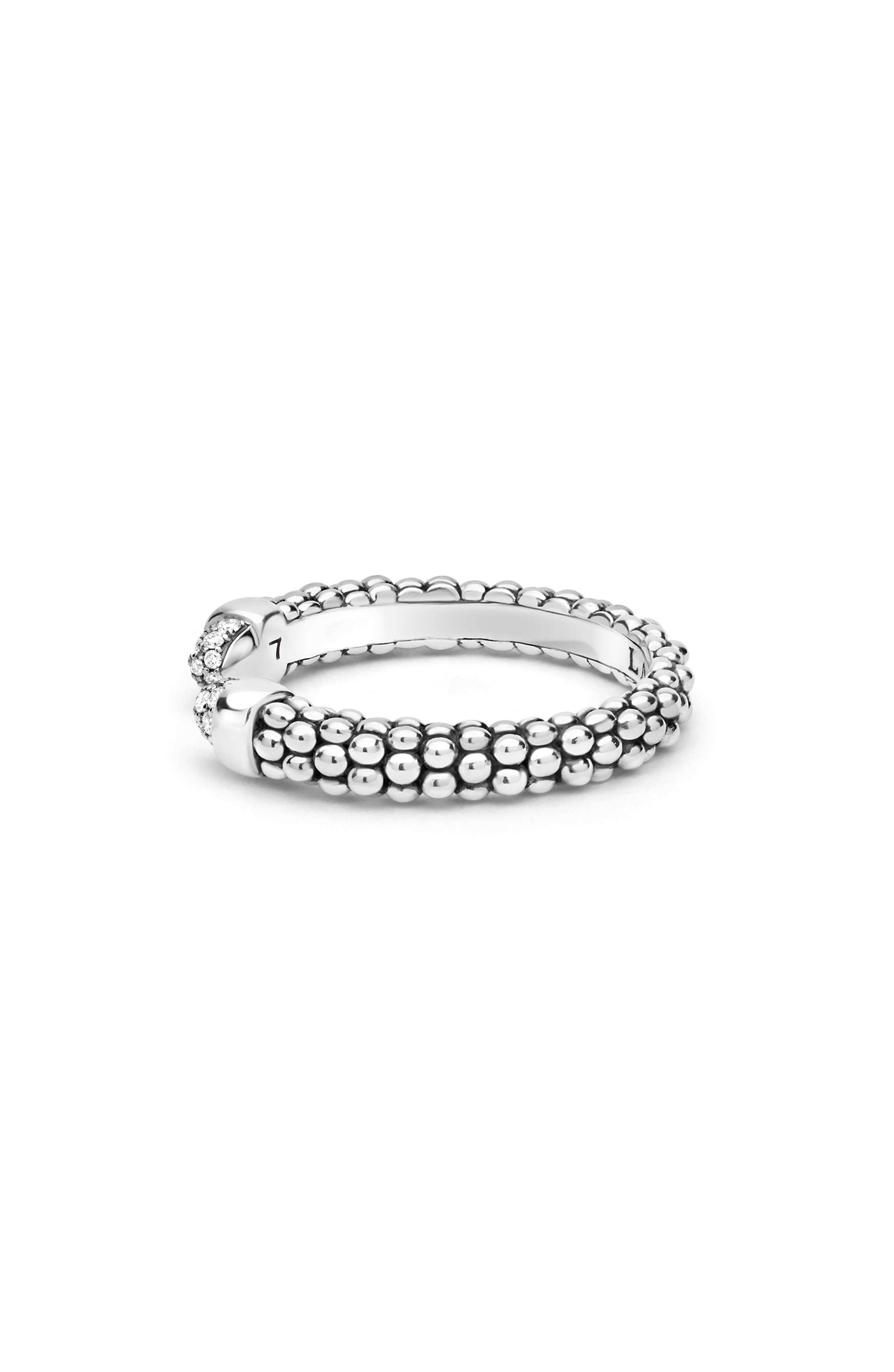 Женские аксессуары LAGOS Signature Caviar Versa Pavé Diamond Ring — фото 3