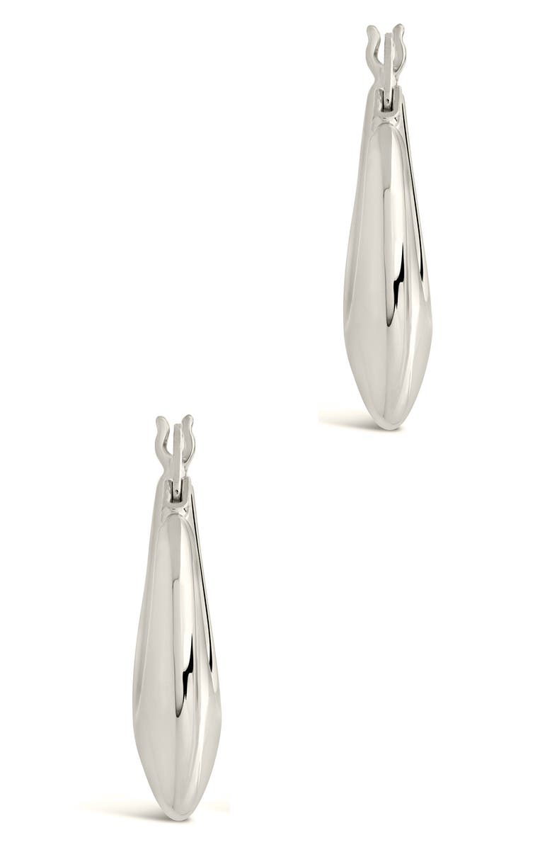 Sterling Forever Mina Hoop Earrings, Main, color, 