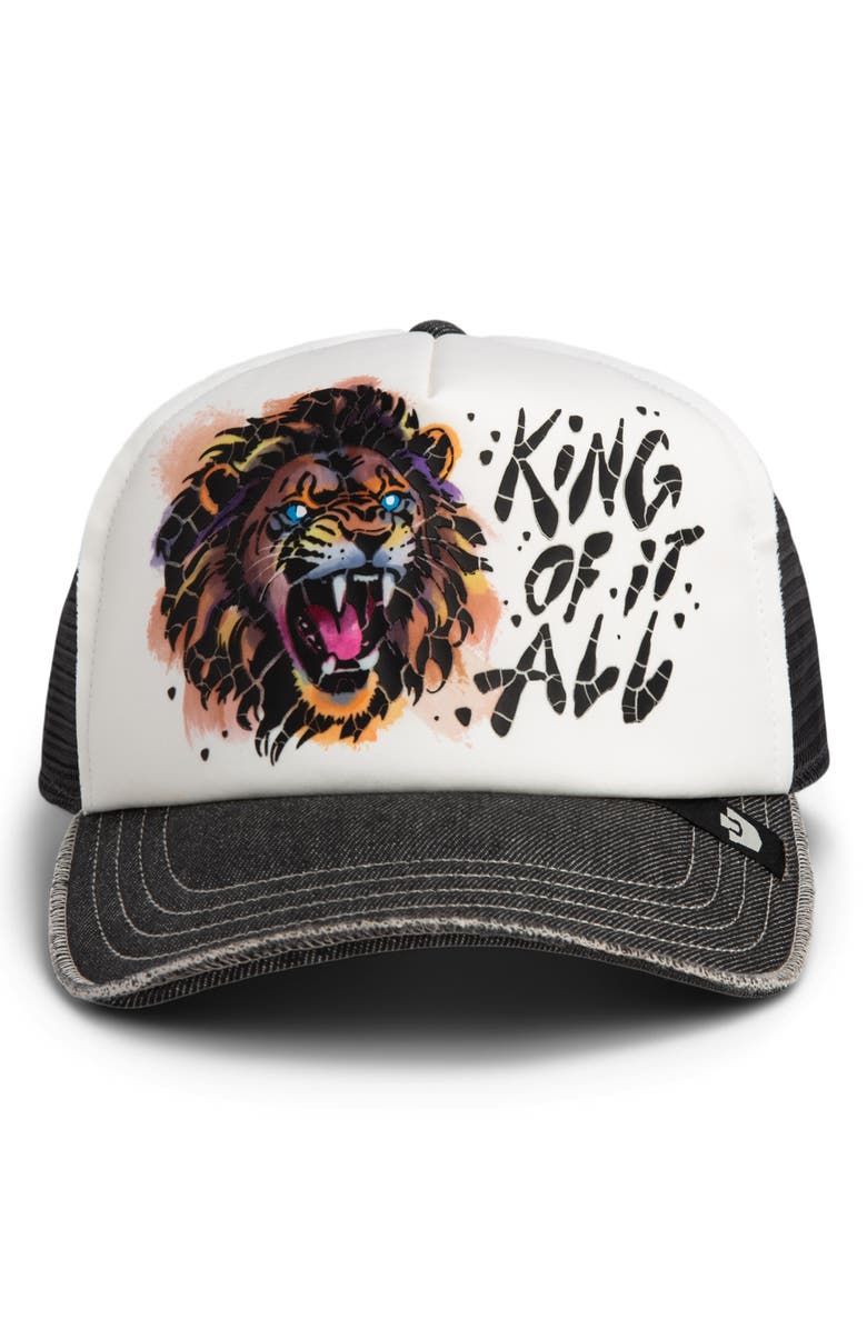 Goorin Bros. King Disruption Trucker Hat, Alternate, color, Oil
