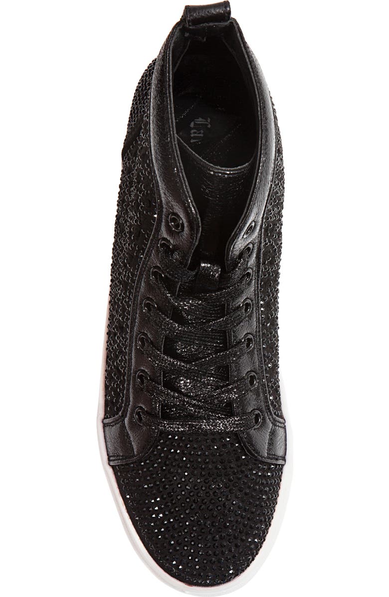 LADY COUTURE New York High Top Sneaker, Alternate, color, Black