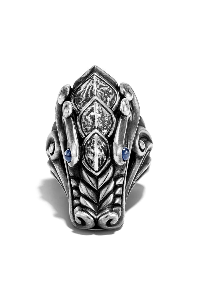 Men's Legends Naga Reticulated Ring, Alternate, color, SILVER