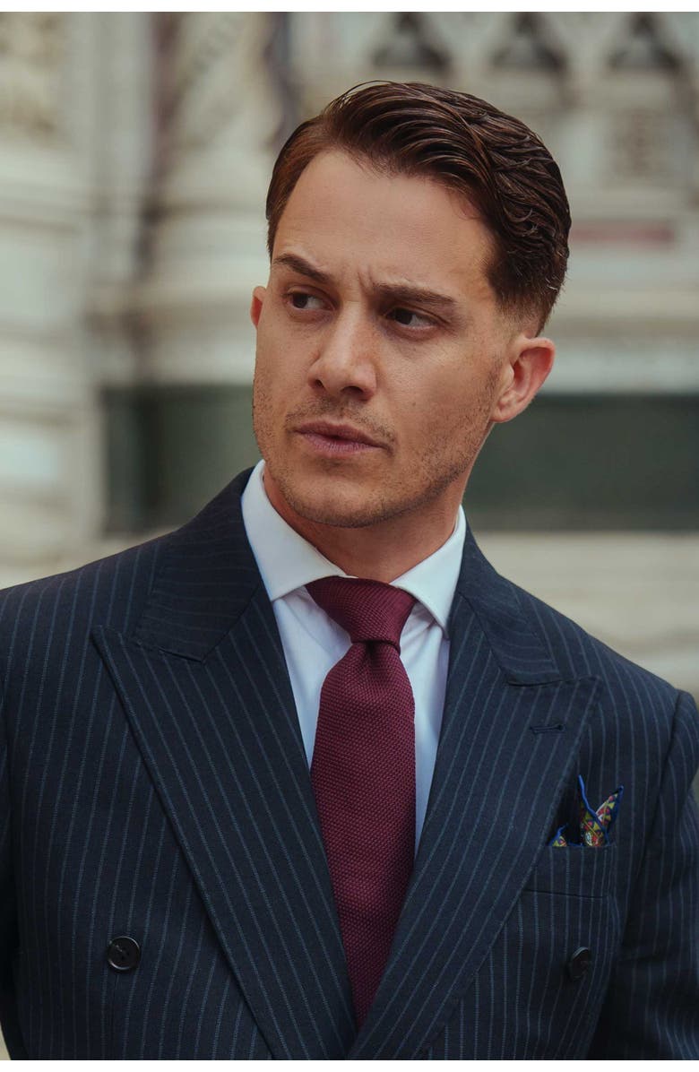 Elizabetta Chianti - Extra Long Silk Grenadine Tie for Men, Alternate, color, 