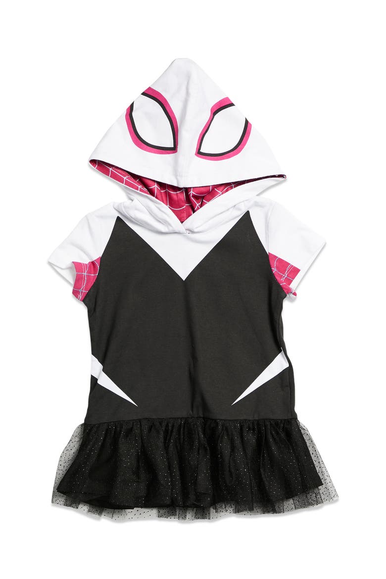 Spider-Man Cosplay Hooded Tee and Leggings Set, Alternate, color, Pink Spider Gwen