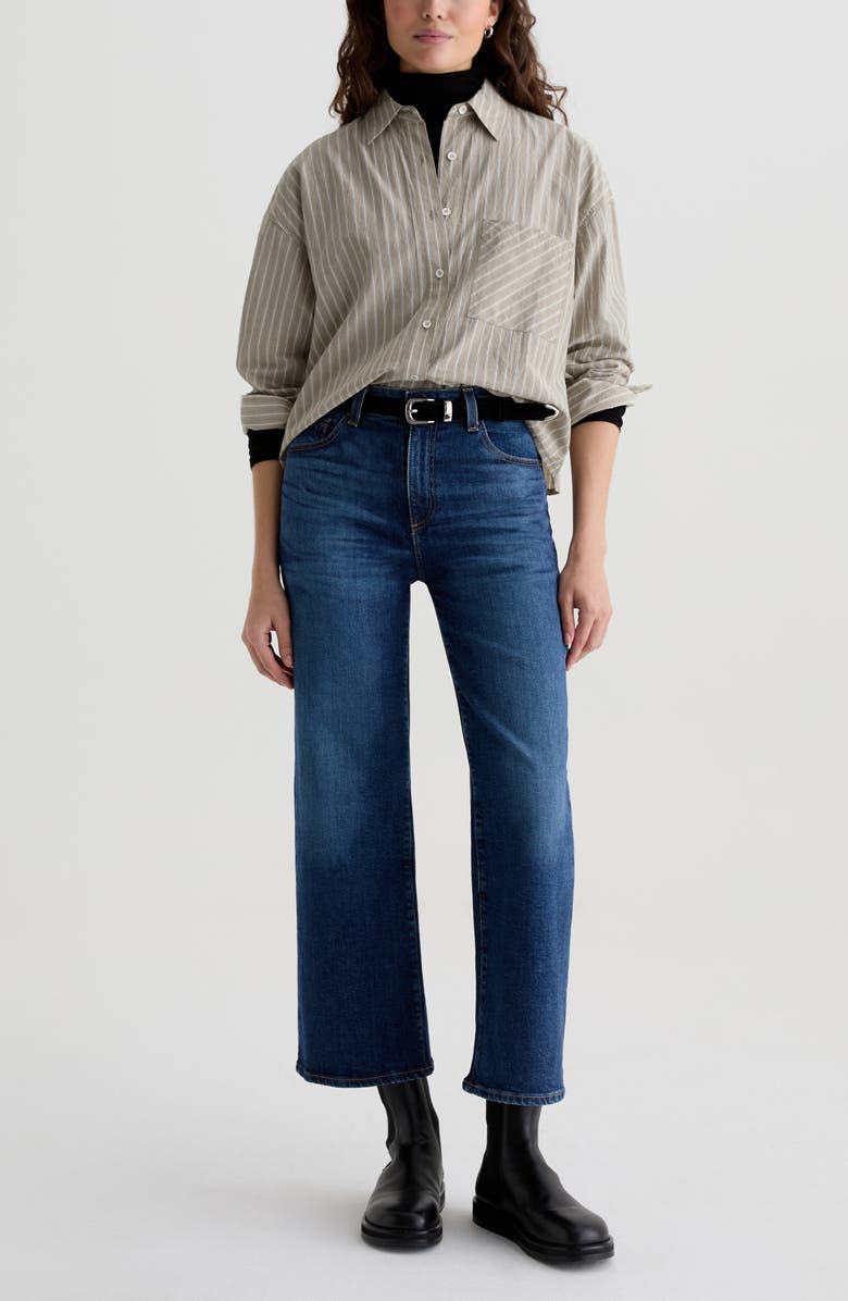 AG Saige Mid Rise Ankle Wide Leg Jeans, Alternate, color, Veiled