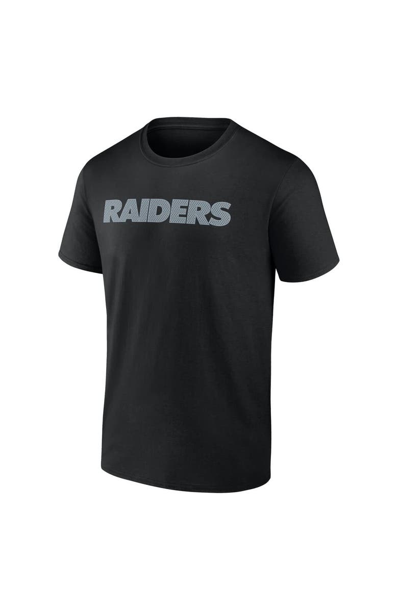 Logo Athletic Men's Logo Athletic Black Las Vegas Raiders #1 Dad Jersey T-Shirt, Alternate, color, Black