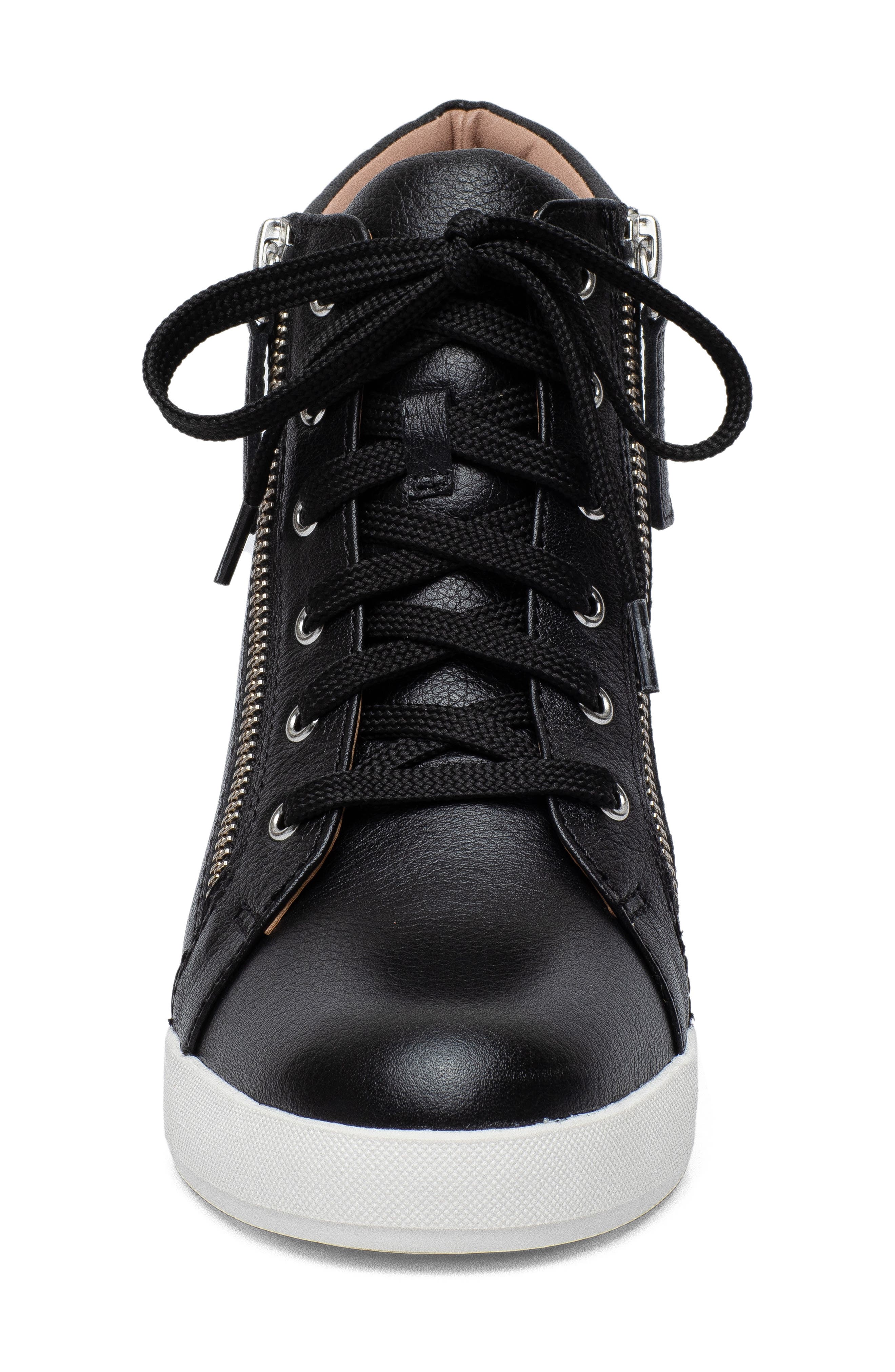 Linea Paolo Gaines Hidden Wedge Sneaker, Alternate, color, Blk Tum