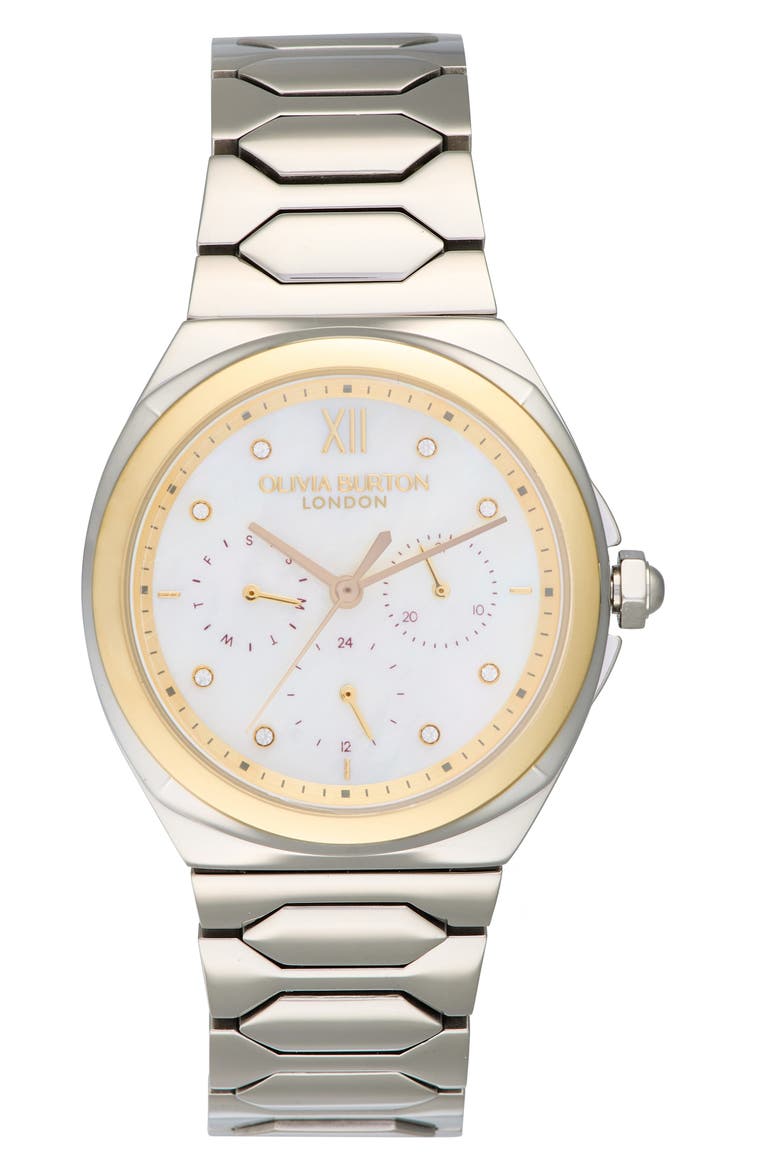 Lustre Bracelet Watch, 36mm, Main, color, WHITE MOP
