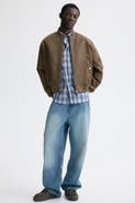 H&M Padded Nylon Bomber Jacket