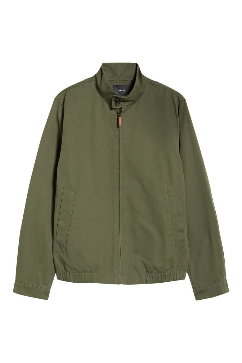 Cotton & Linen Bomber Jacket, Alternate, color, COULTER GREEN