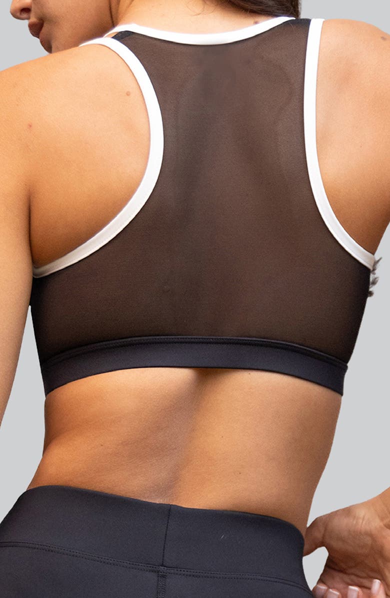 Heroine Sport Duo Racerback Sports Bra, Alternate, color, Black