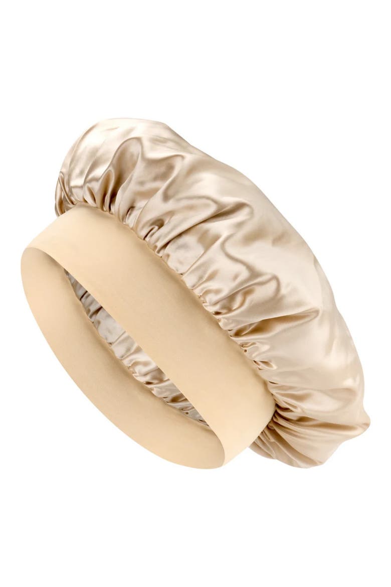 Halo Silk Bonnet, Main, color, CHAMPAGNE