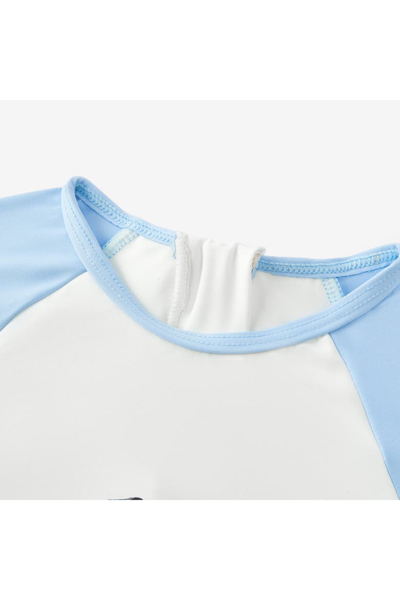 Long Sleeve Shirt and Trunks Swim Set, Alternate, color, Swimming Goose