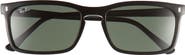 Ray-Ban 56mm Rectangular Sunglasses