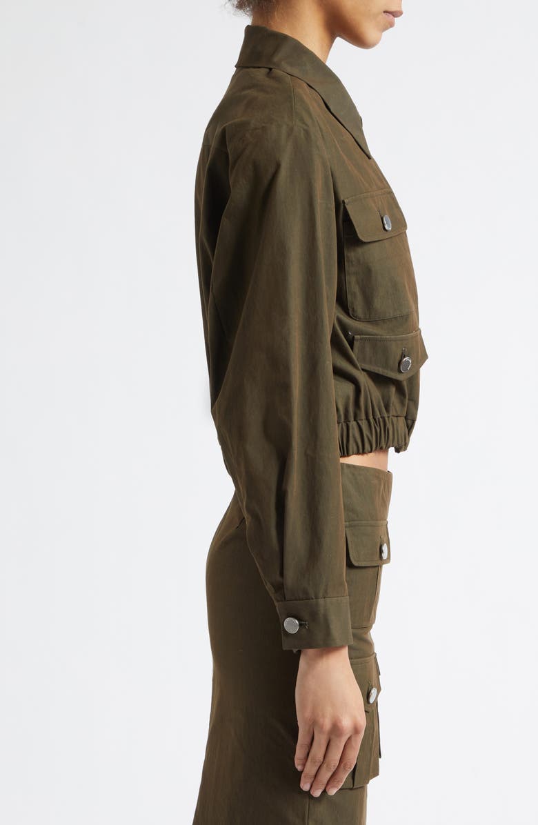 Shushu/Tong Crop Utility Jacket, Alternate, color, Green