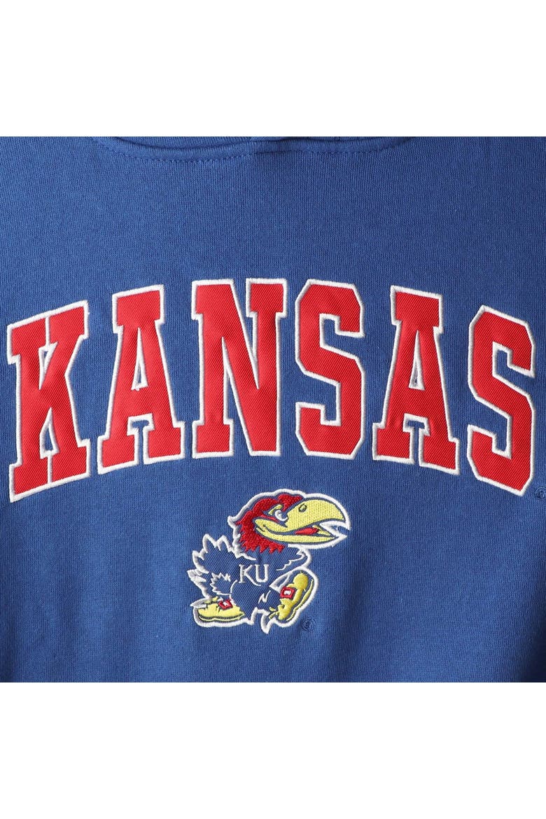 Youth Colosseum Royal Kansas Jayhawks 2-Hit Team Pullover Hoodie, Alternate, color, Royal