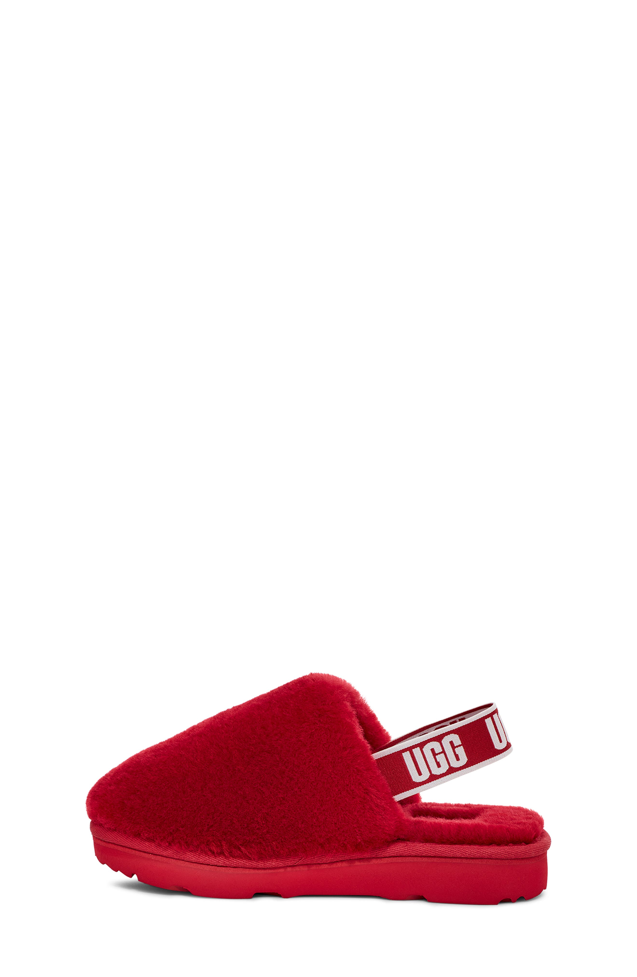 Fluff Yeah Genuine Shearling Clog, Alternate, color, SAMBA RED
