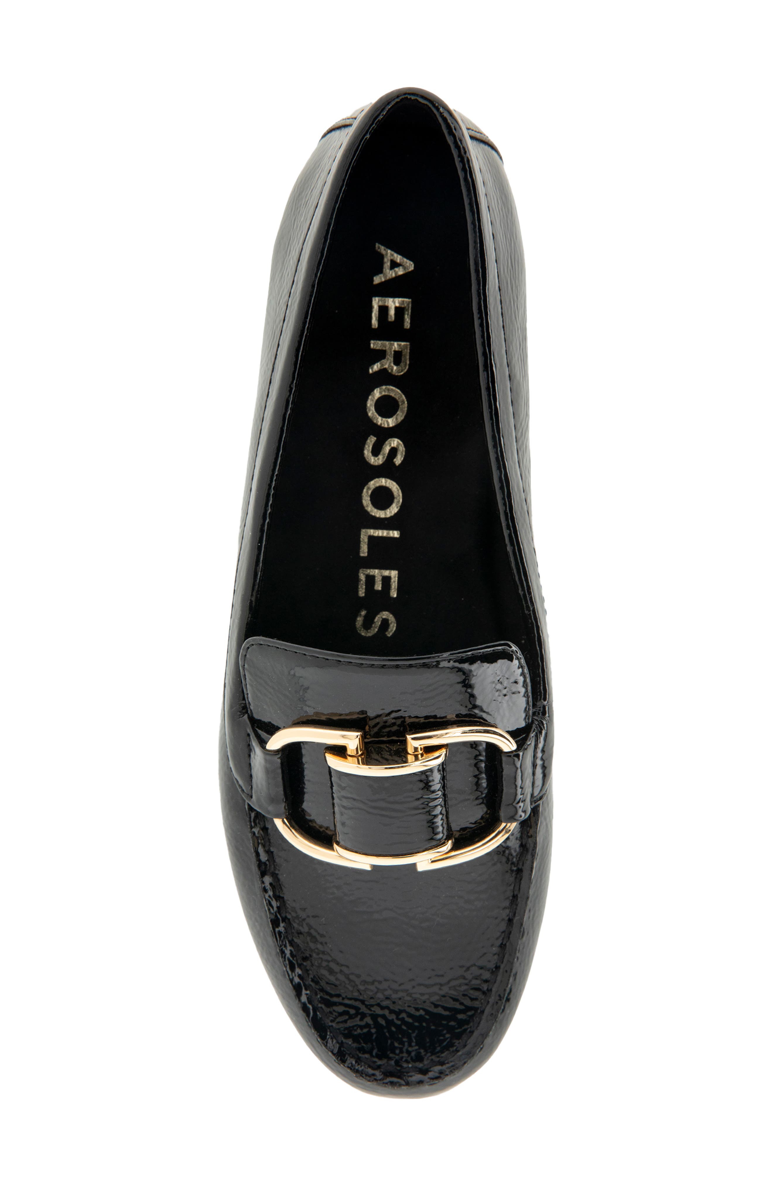 Denver Buckle Loafer, Alternate, color, BLACK PATENT