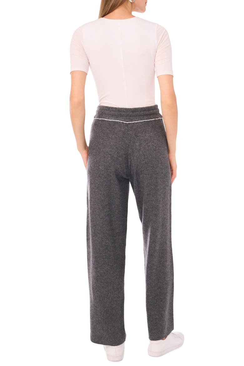 V-Neck Sweater & Pants Set, Alternate, color, MEDIUM HEATHER GREY