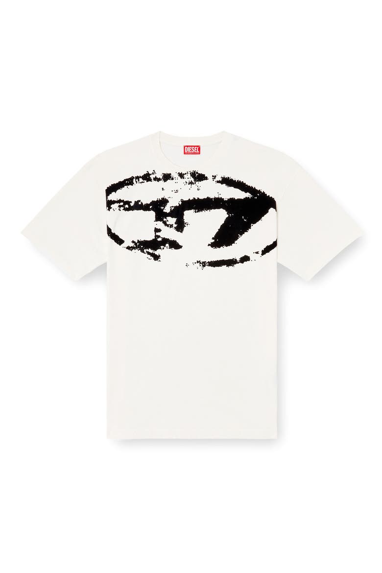 T-Boxt-N14 Flocked Logo T-Shirt, Alternate, color, IVORY