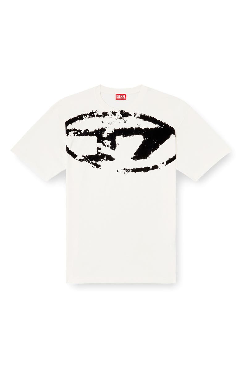 DIESEL<sup>®</sup> T-Boxt-N14 Flocked Logo T-Shirt, Alternate, color, Ivory