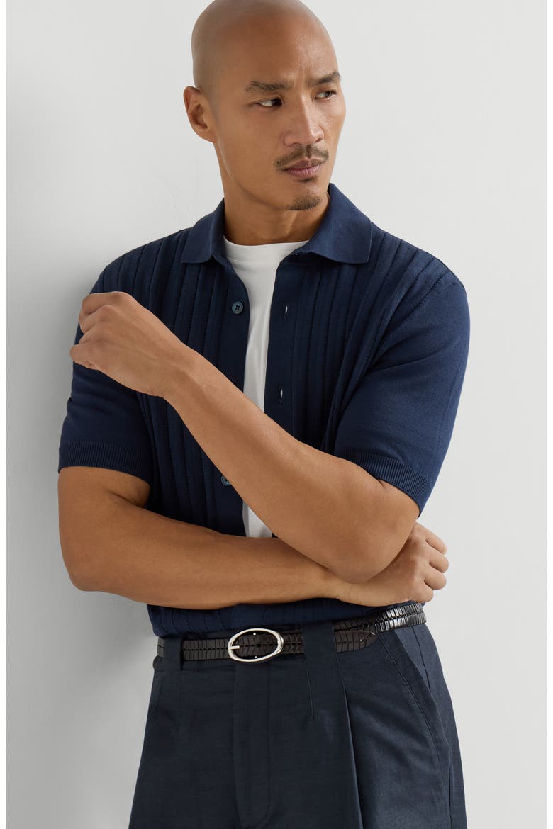 Knit shirt, Alternate, color, Navy Blue