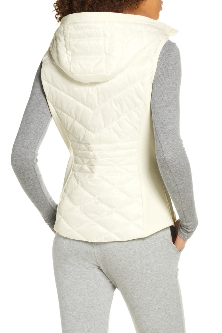 Hybrid Quilted Performance Vest, Alternate, color, IVORY CLOUD