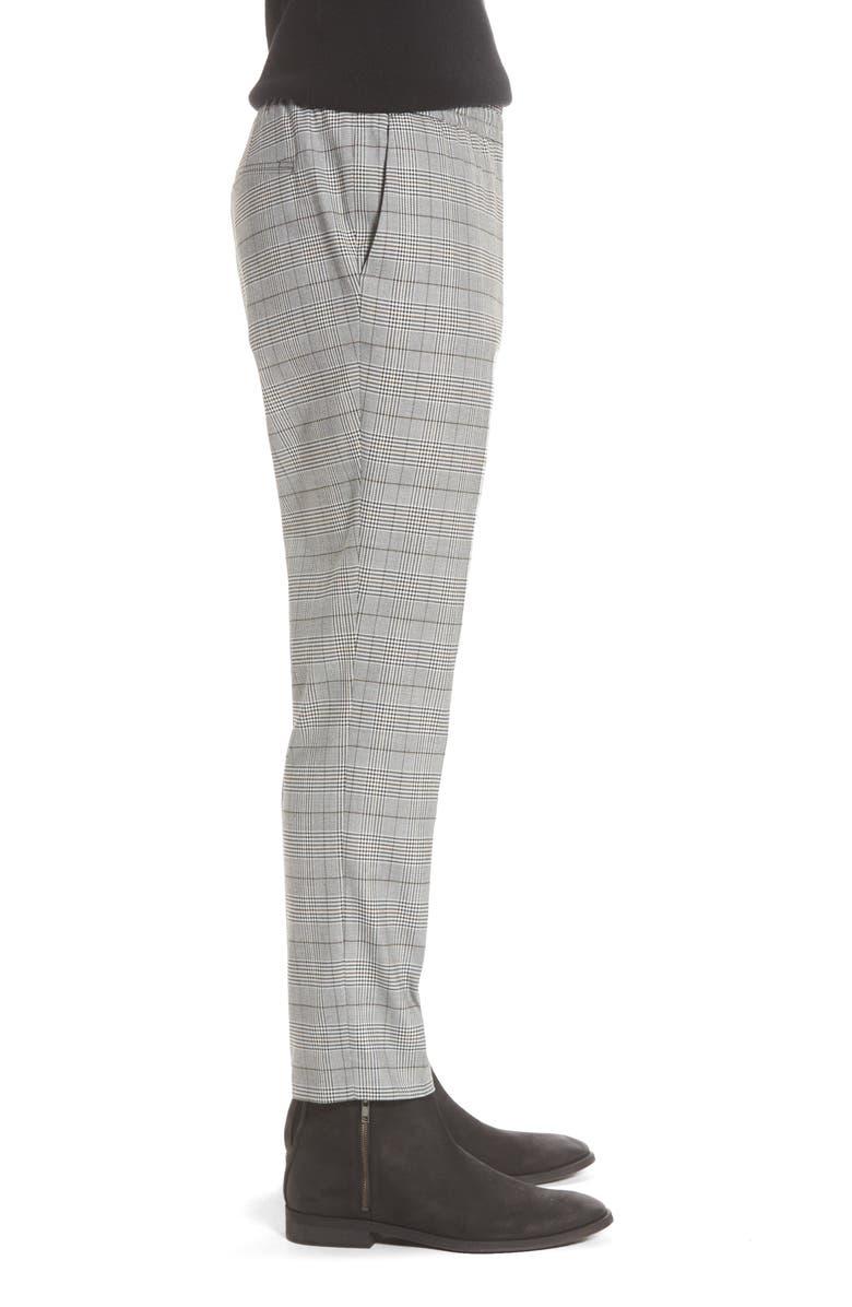 Topman Glen Plaid Dress Pants, Alternate, color,