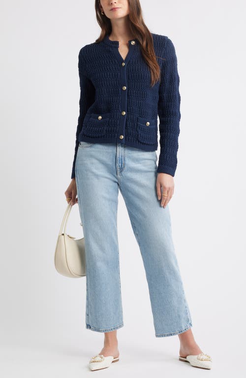 Caslonr Caslon(r) Textured Sweater Jacket