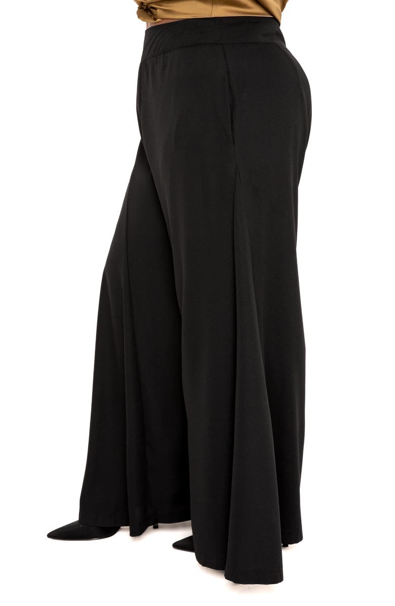 BUXOM COUTURE High Waist Palazzo Pants, Alternate, color, 